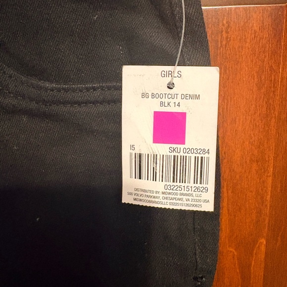 Brand New w Tags Girls Black Bootcut Boyfriend Jeans 3 Sizes Available - Picture 6 of 15